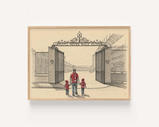 "The Beautiful Game, Your Way" - Personalised Family Football Print