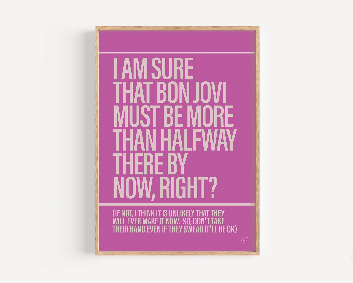 Livin' On A Prayer print