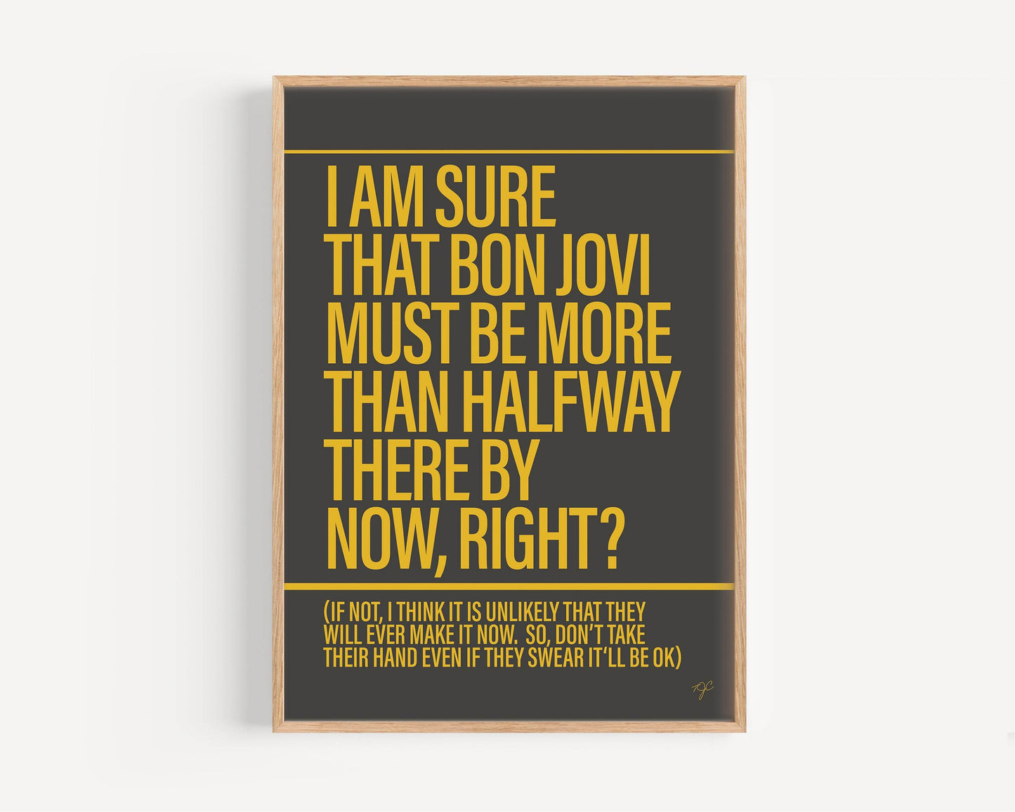 Livin' On A Prayer print