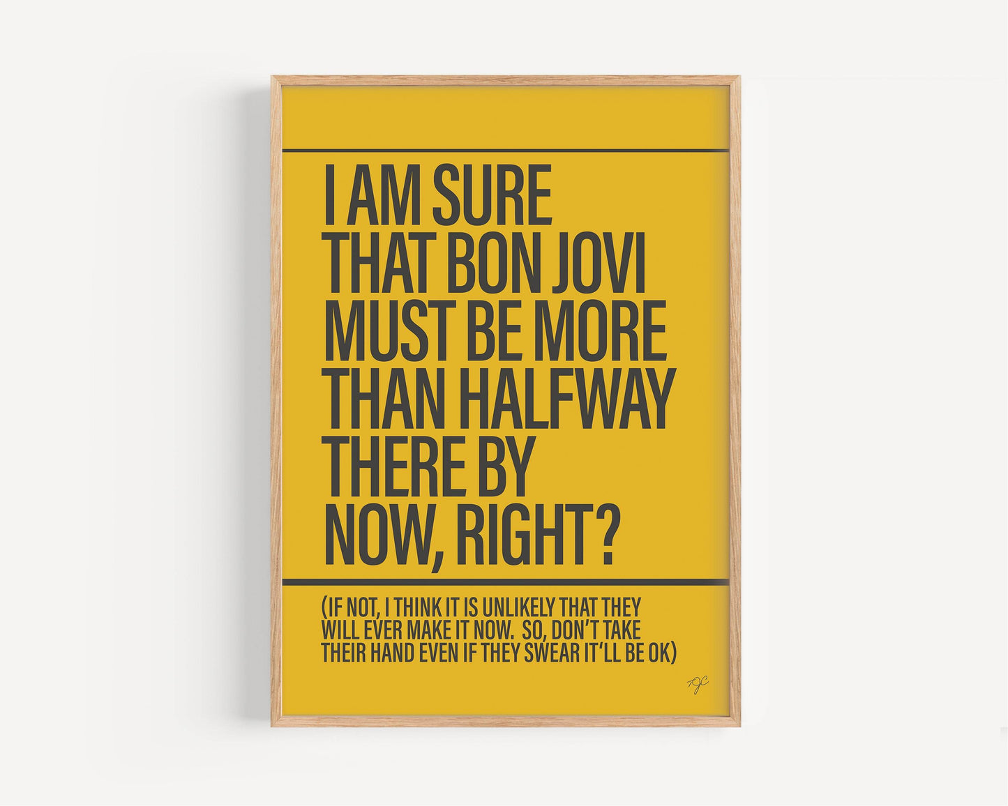 Livin' On A Prayer print