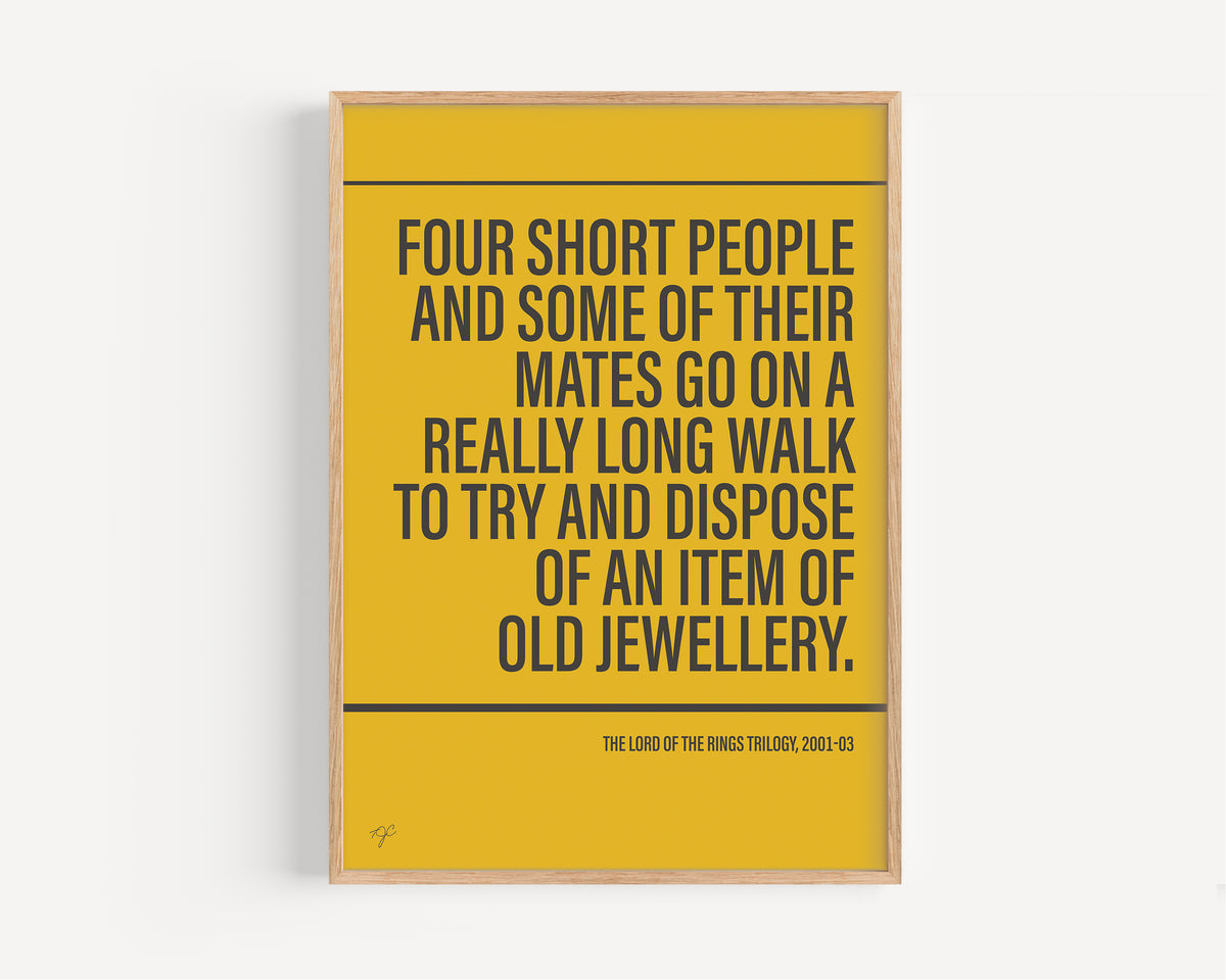 The Lord of the Rings Alternative TV and Film Print | UK Wall Art