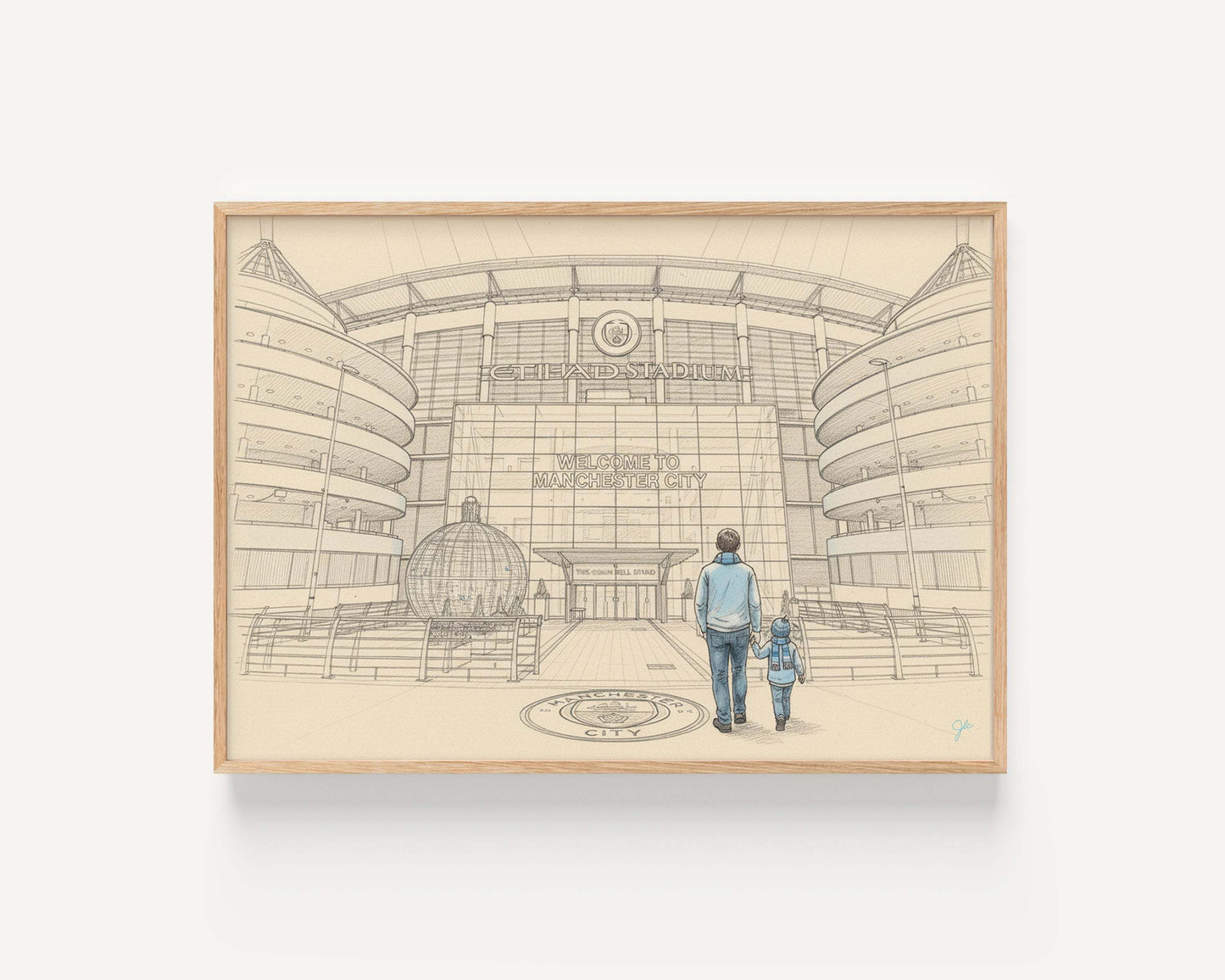 "Blue Moon" - Manchester City Football Club print