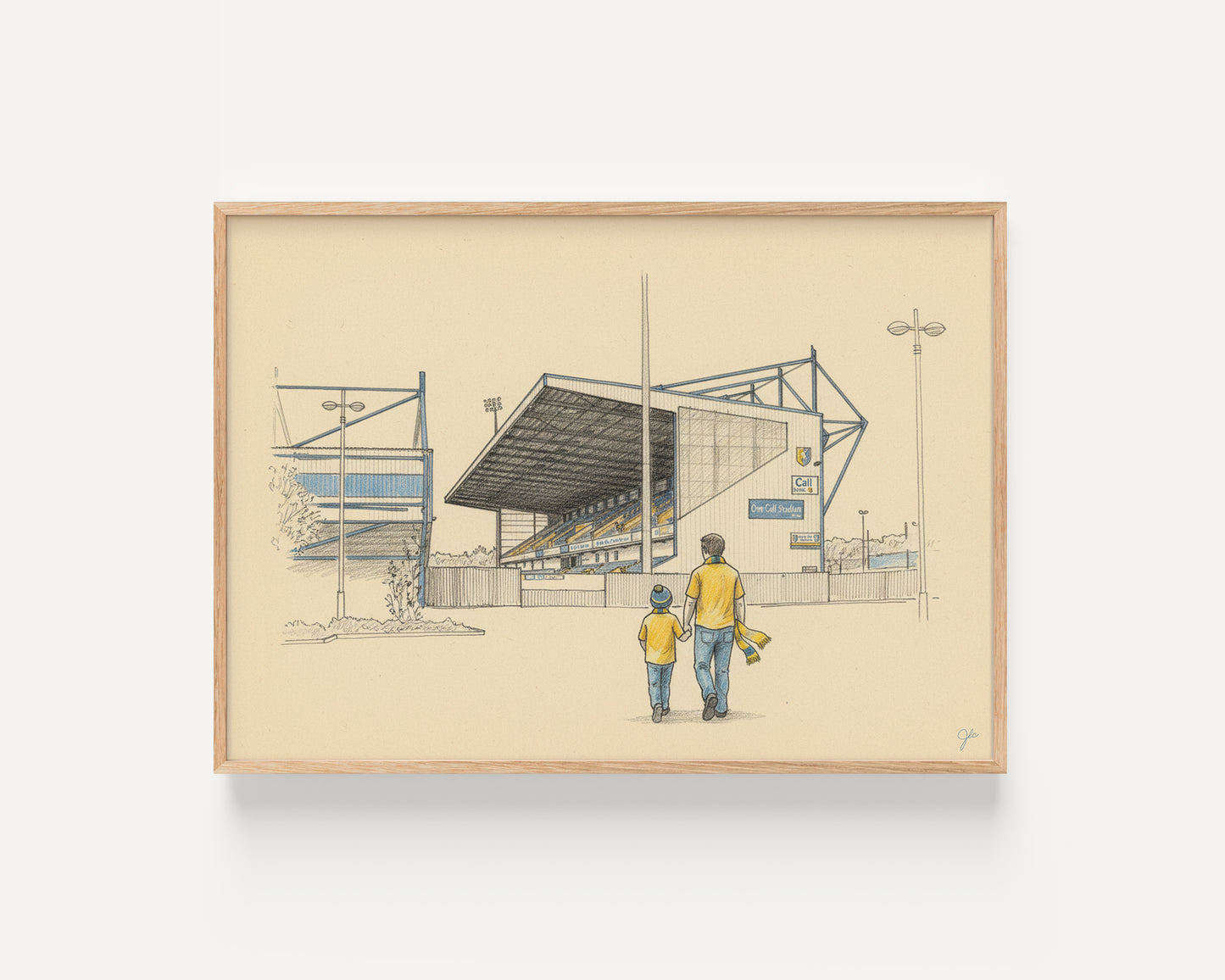 Mansfield Town FC Field Mill football wall art print