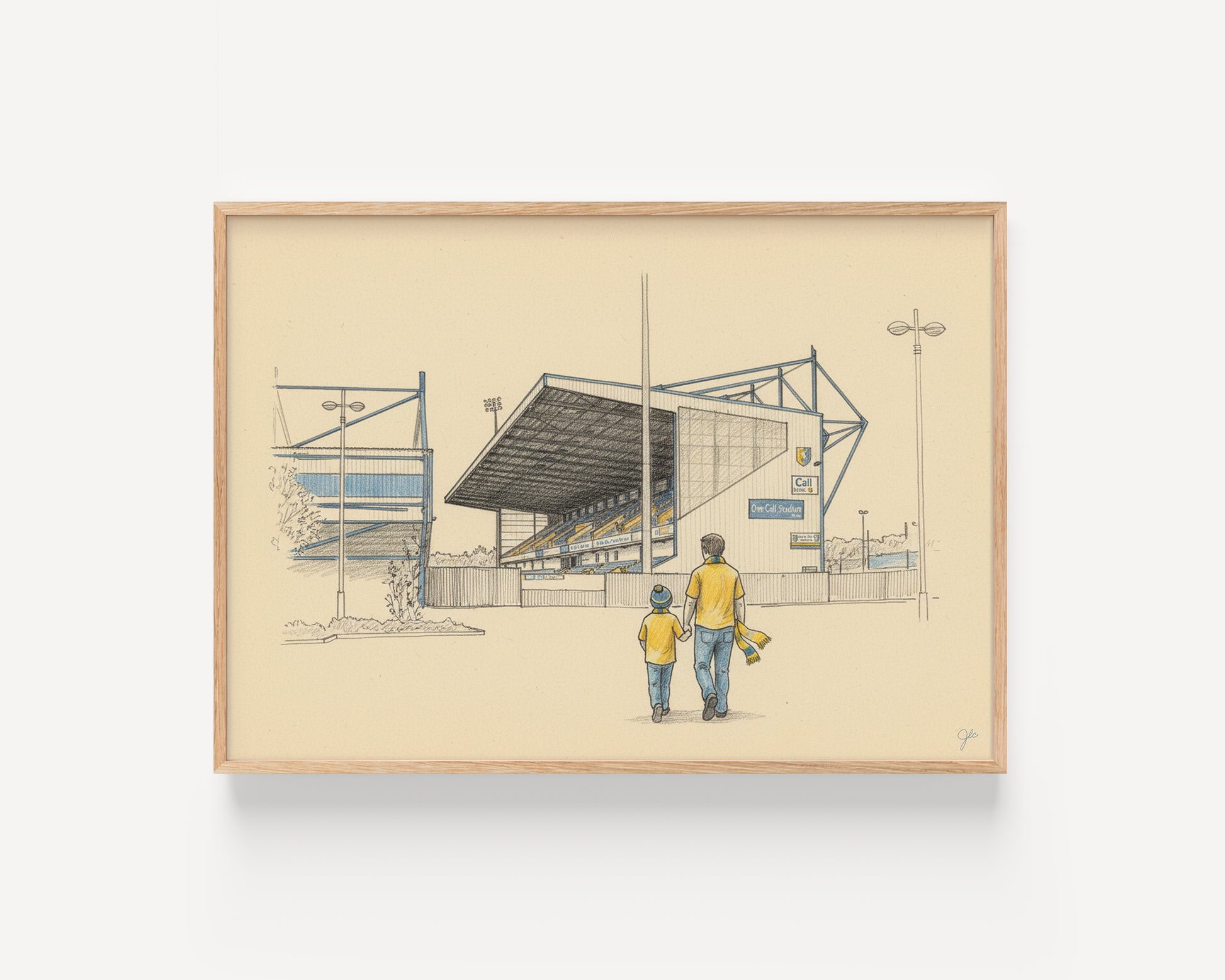 Mansfield Town FC Field Mill football wall art print