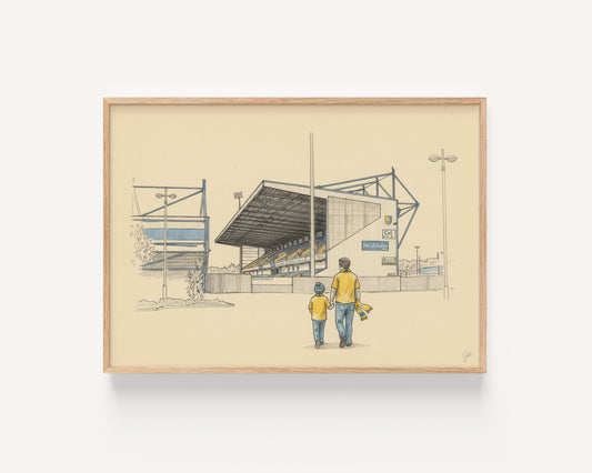 Mansfield Town FC Field Mill football wall art print