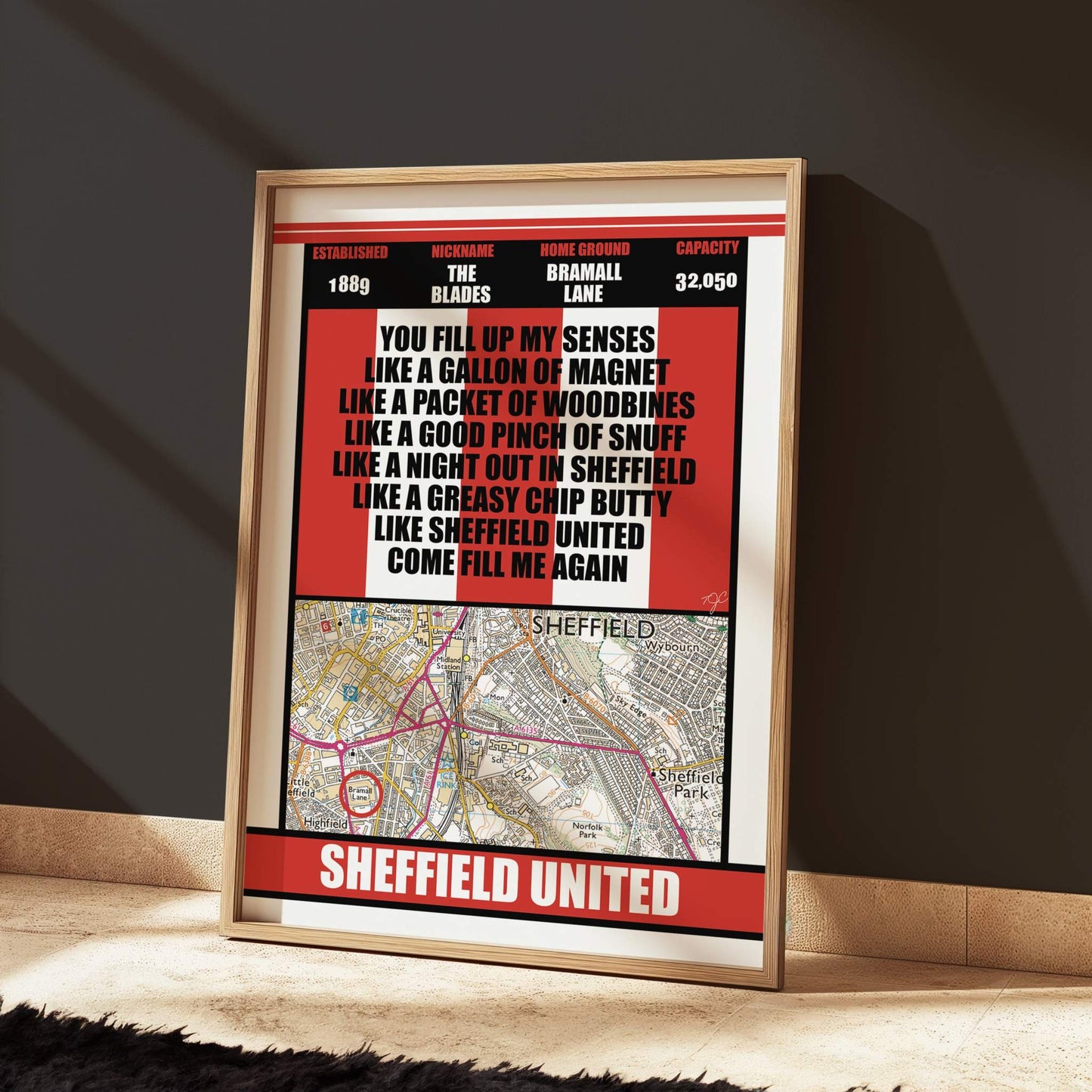 Sheffield United Bramall Lane Stadium print