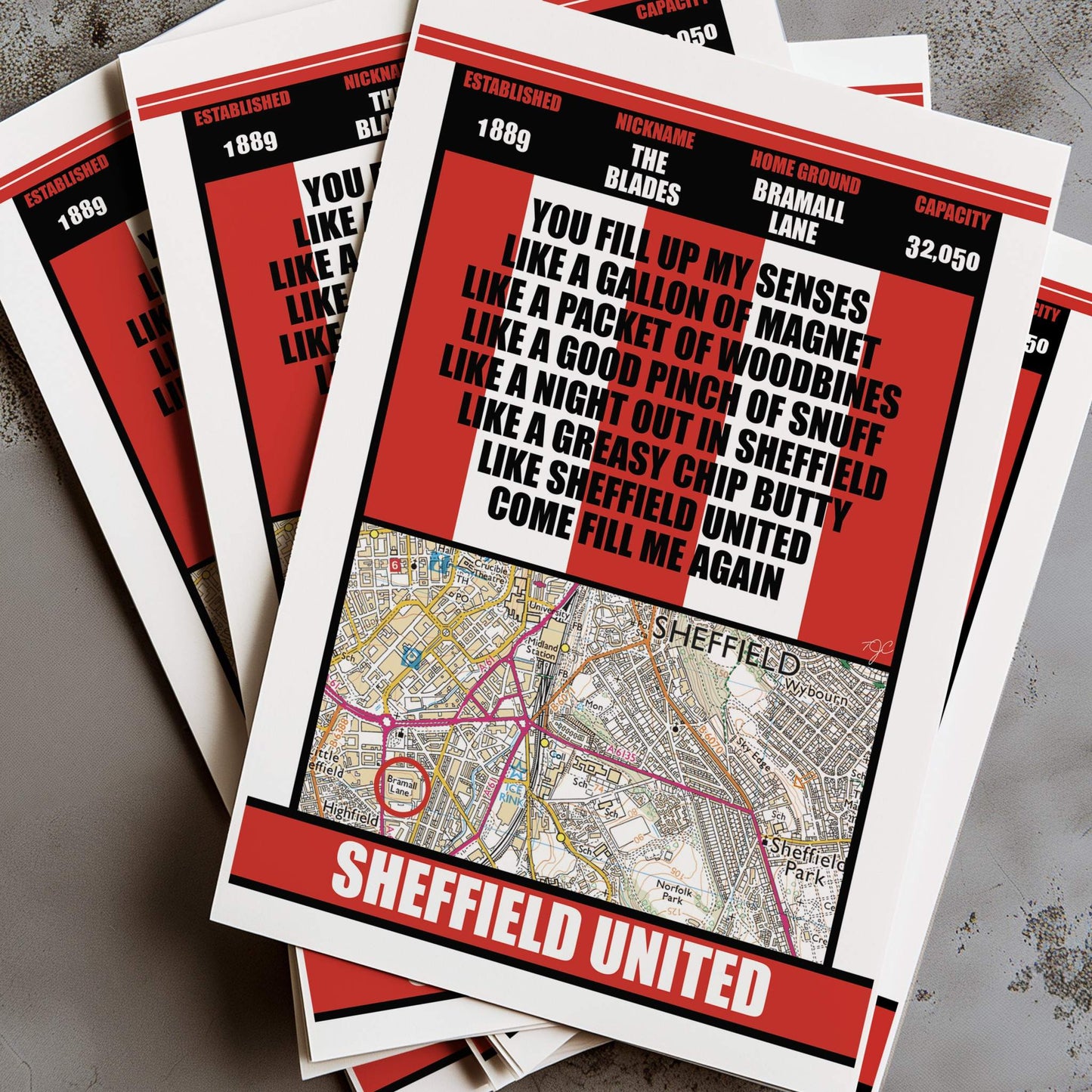 Sheffield United Bramall Lane Stadium print