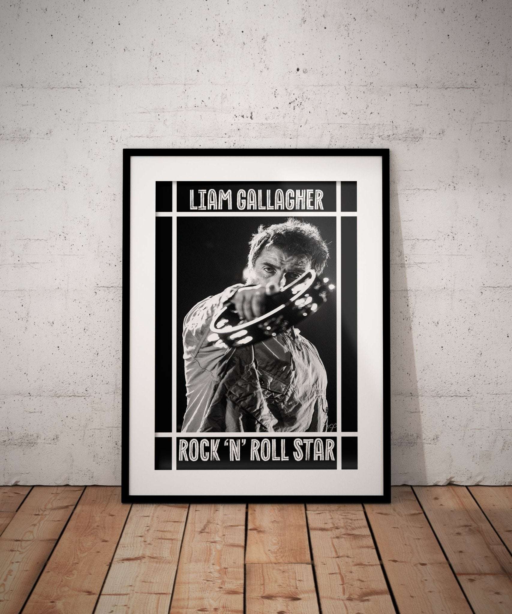 Liam Gallagher print - Striped Circle