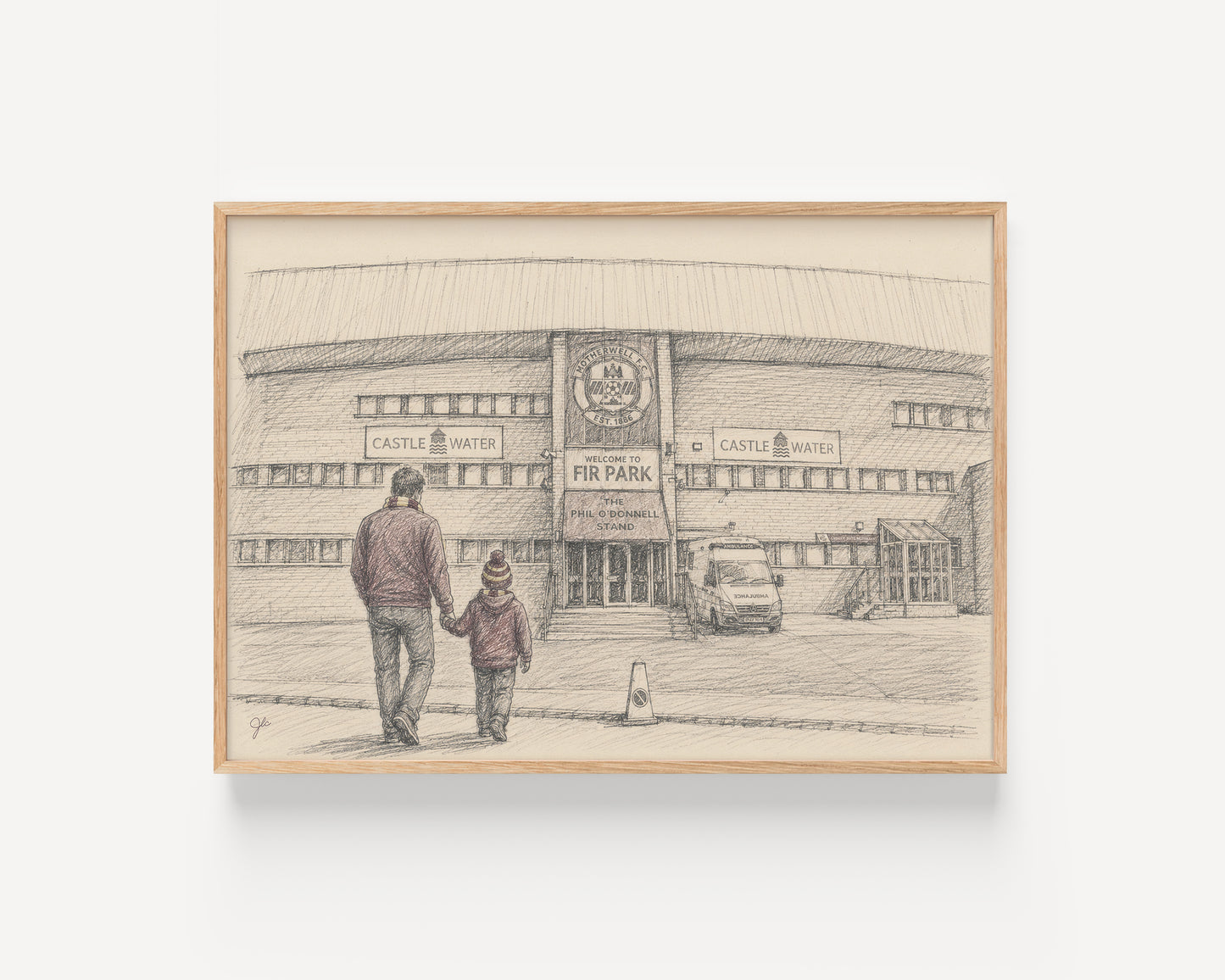 Motherwell FC Fir Park football wall art print