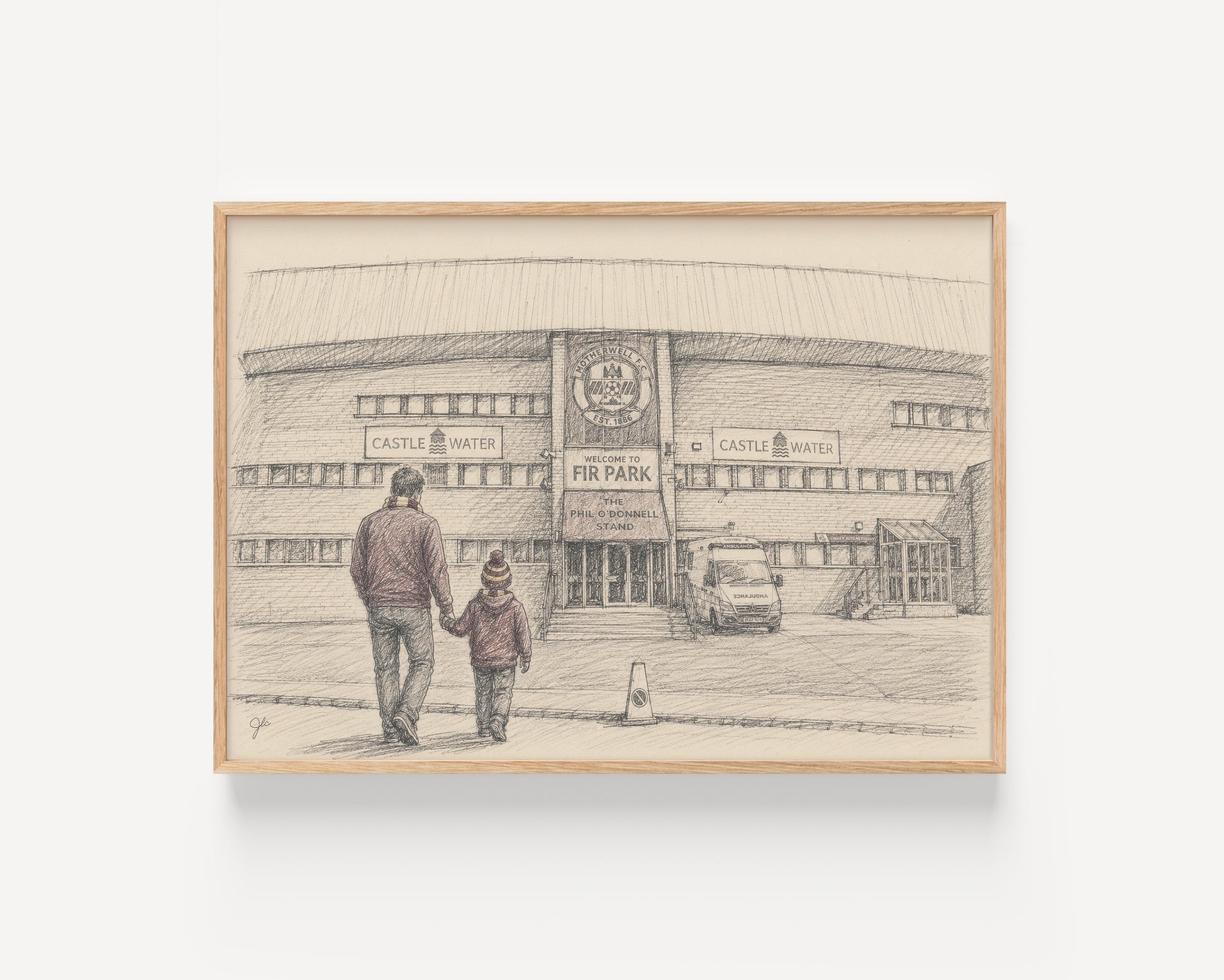 Motherwell FC Fir Park football wall art print