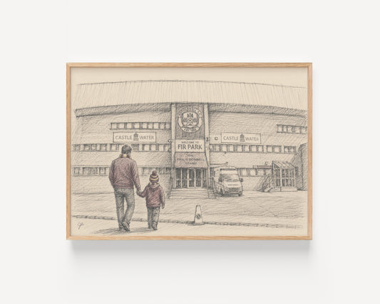 Motherwell FC Fir Park football wall art print