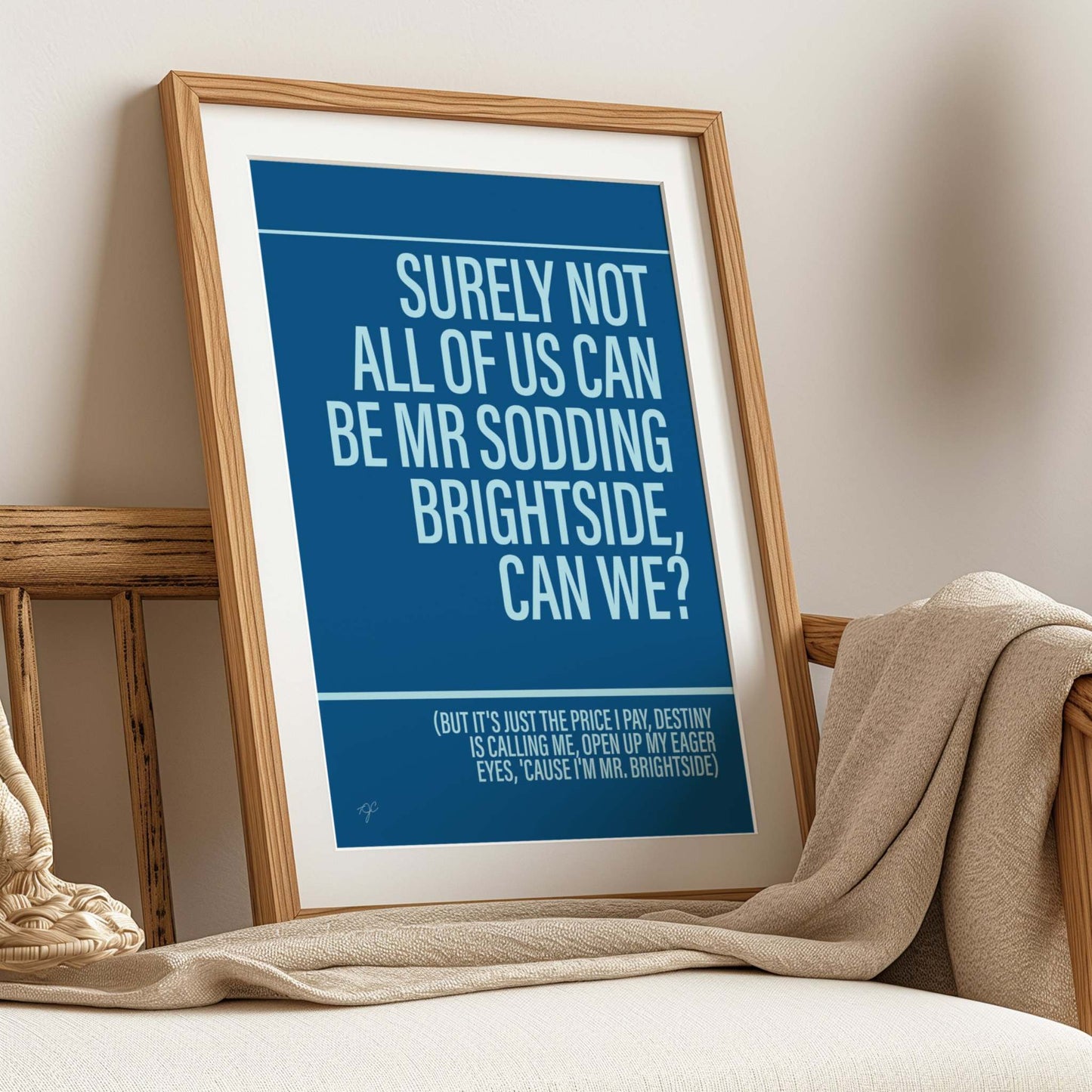 Mr Brightside - Framed Print