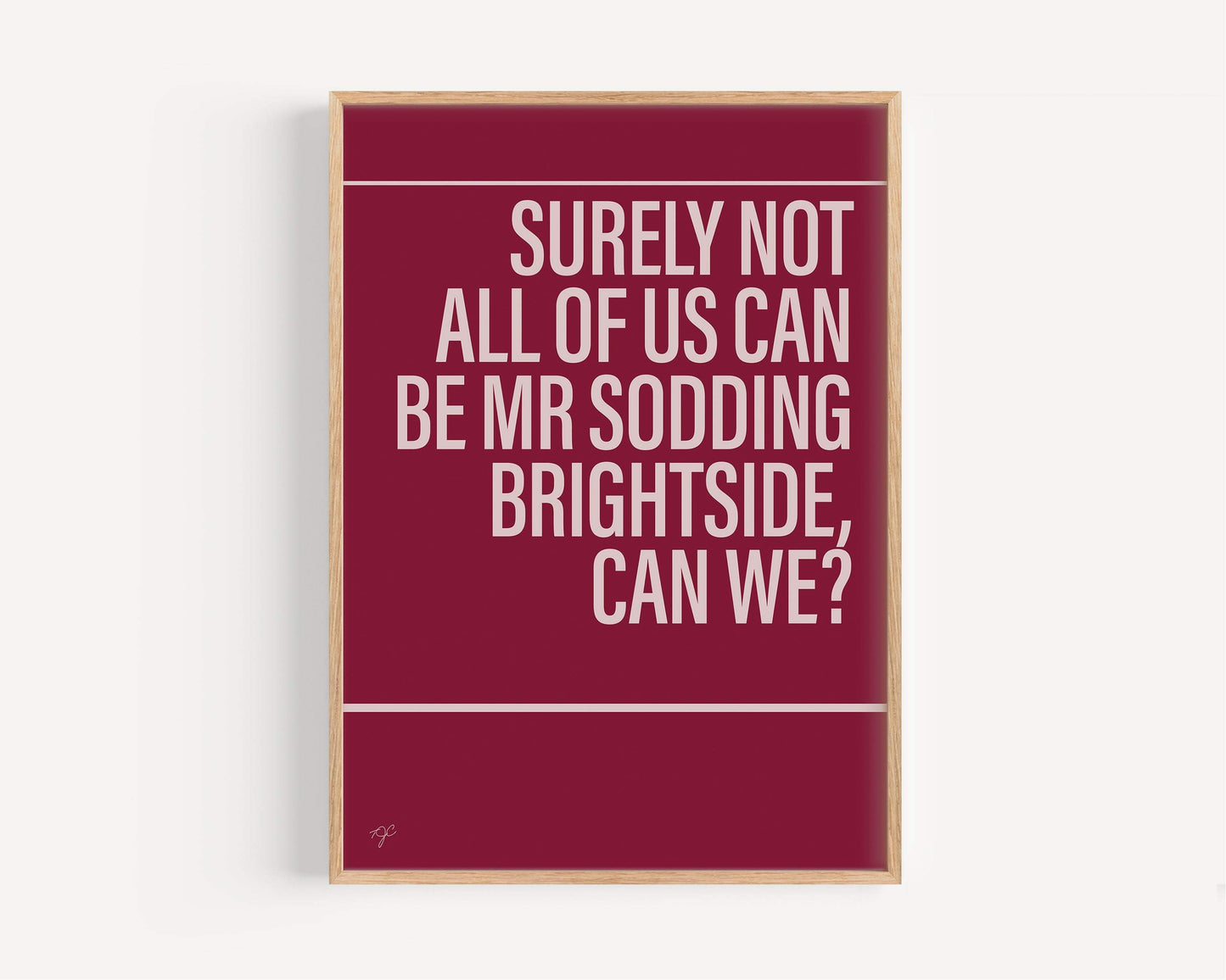 Mr Brightside print