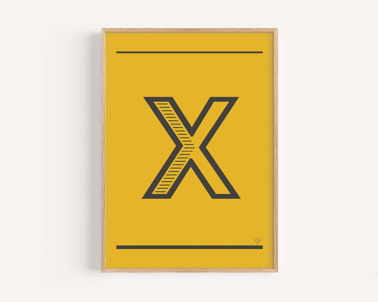 "X" – The Alphabet Print Collection