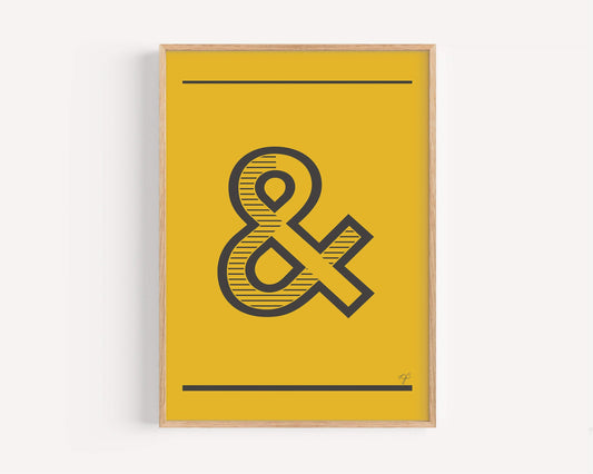 "&" – The Alphabet Print Collection