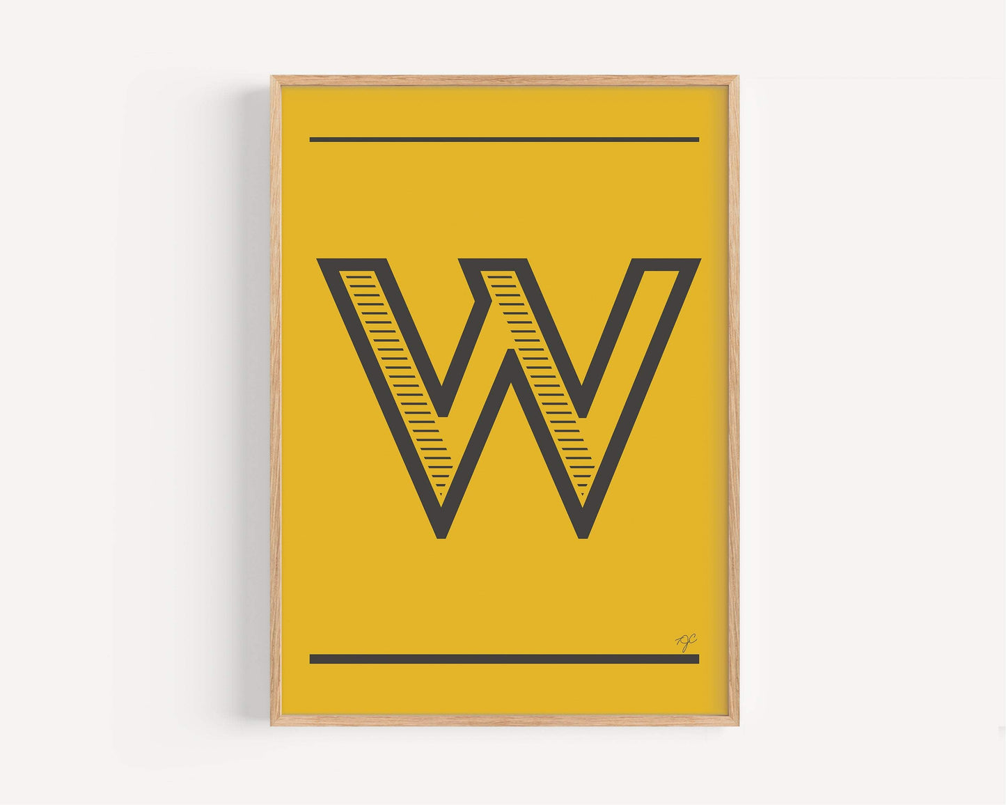 "W" – The Alphabet Print Collection