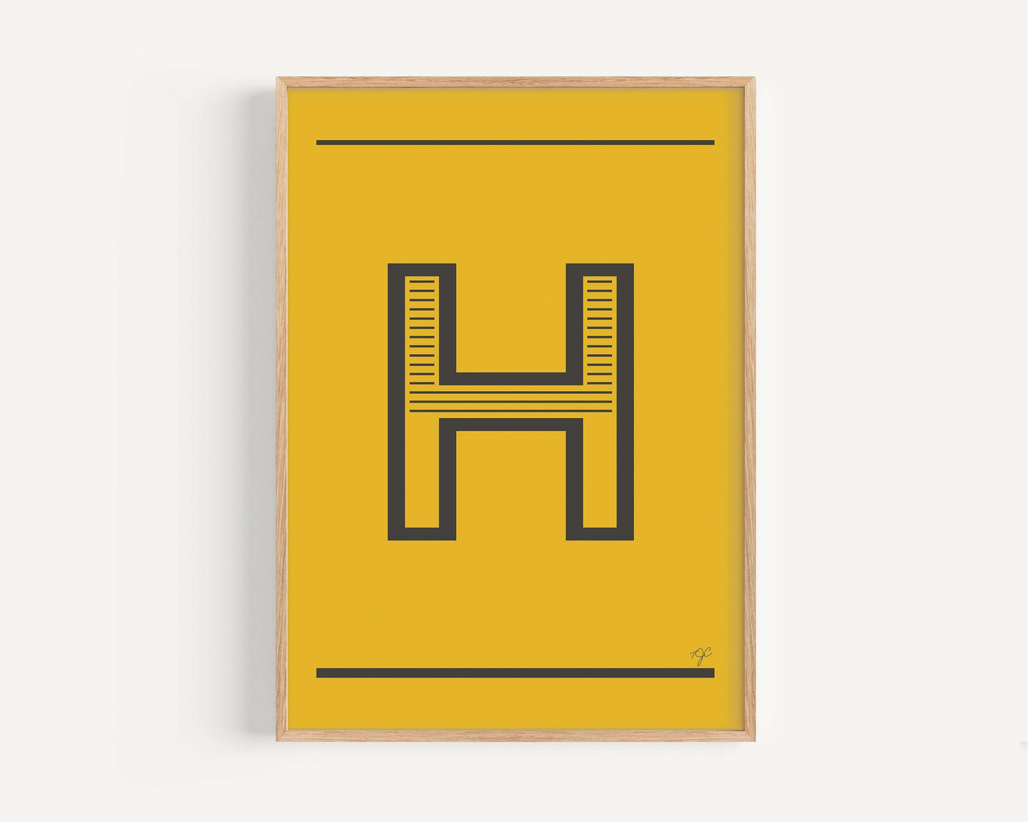 "H" – The Alphabet Print Collection