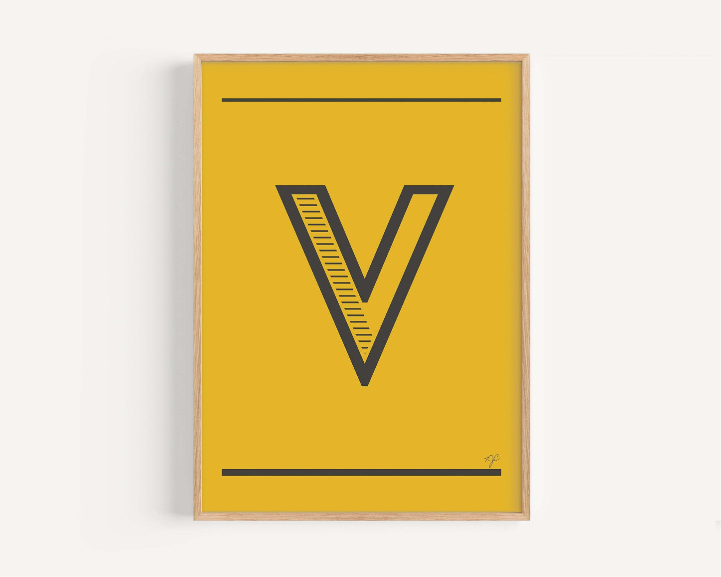 "V" – The Alphabet Print Collection