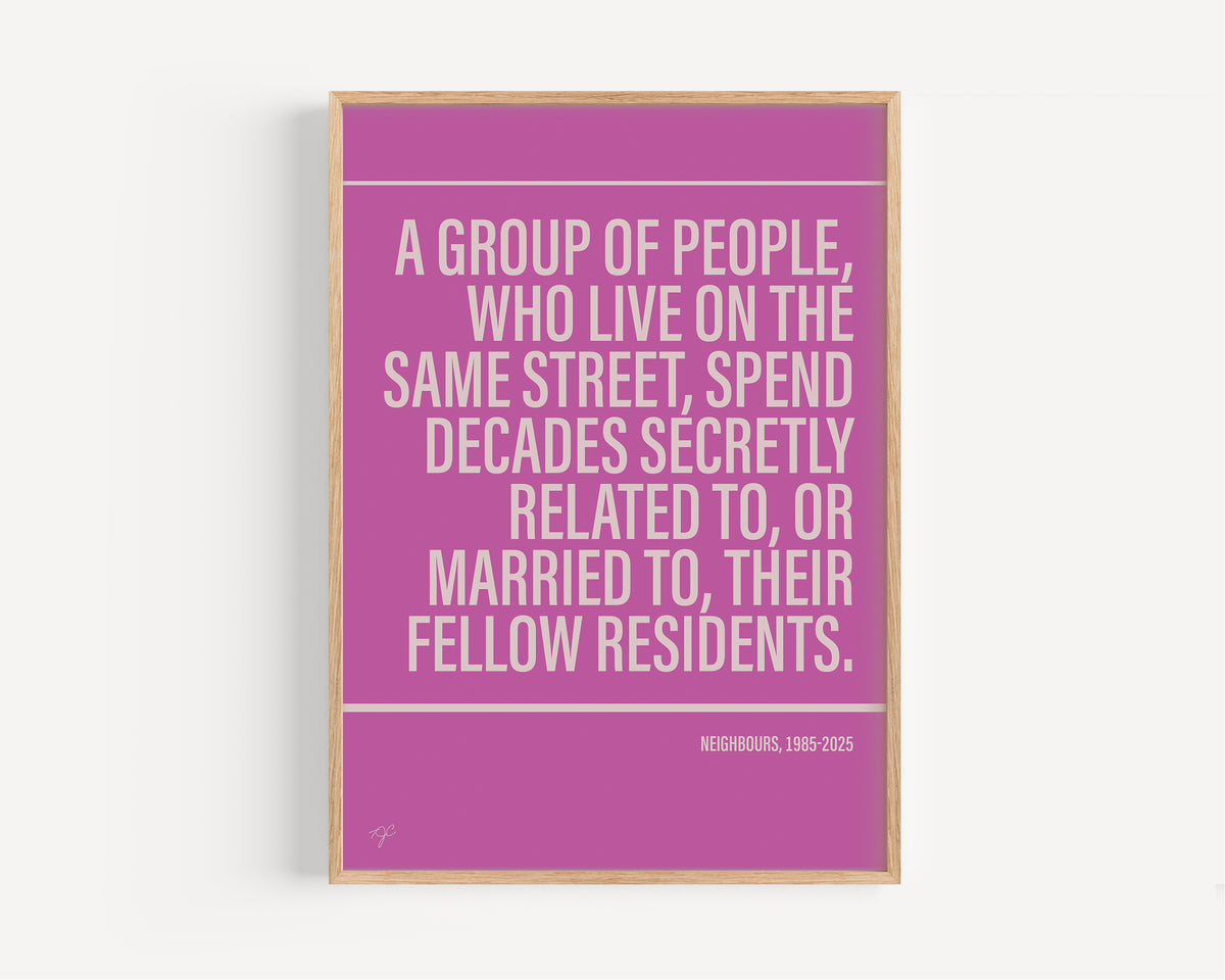 Neighbours Alternative TV and Film Print | UK Wall Art