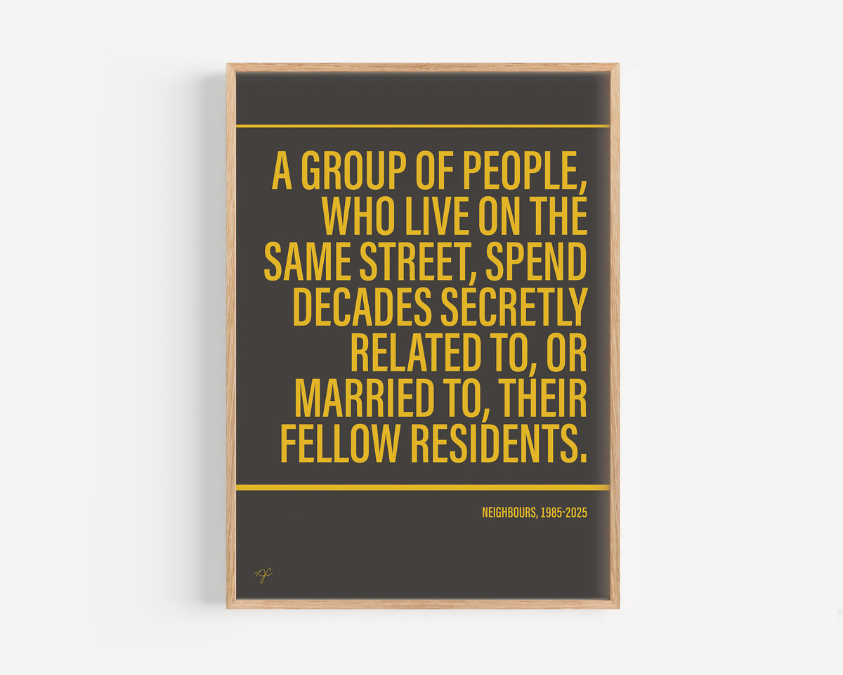 Neighbours Alternative TV and Film Print | UK Wall Art