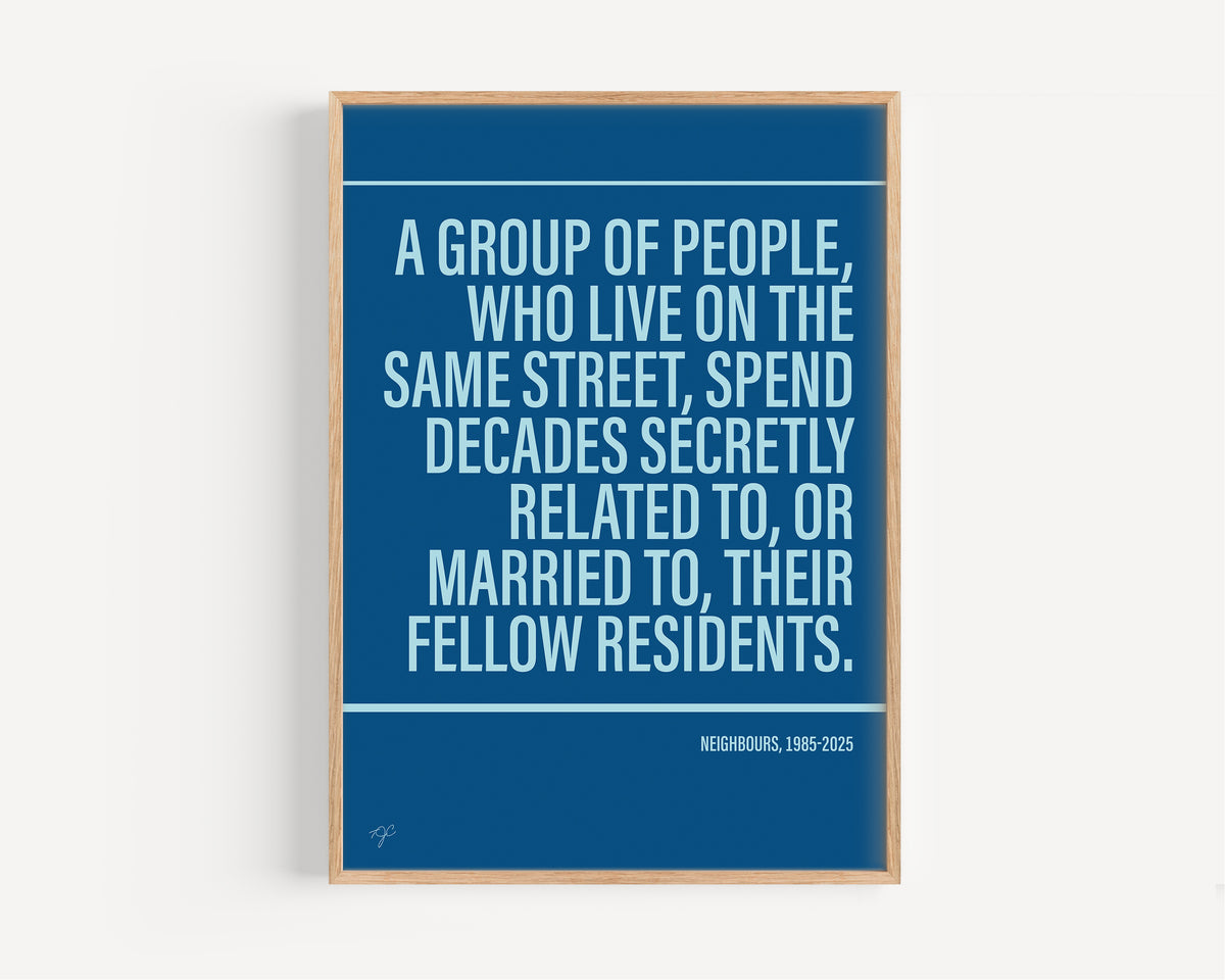 Neighbours Alternative TV and Film Print | UK Wall Art