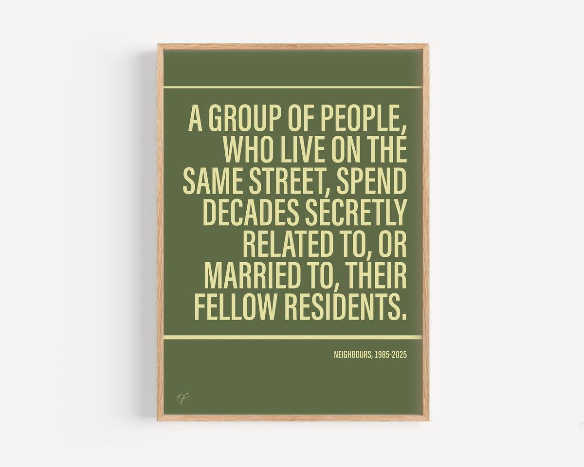Neighbours Alternative TV and Film Print | UK Wall Art