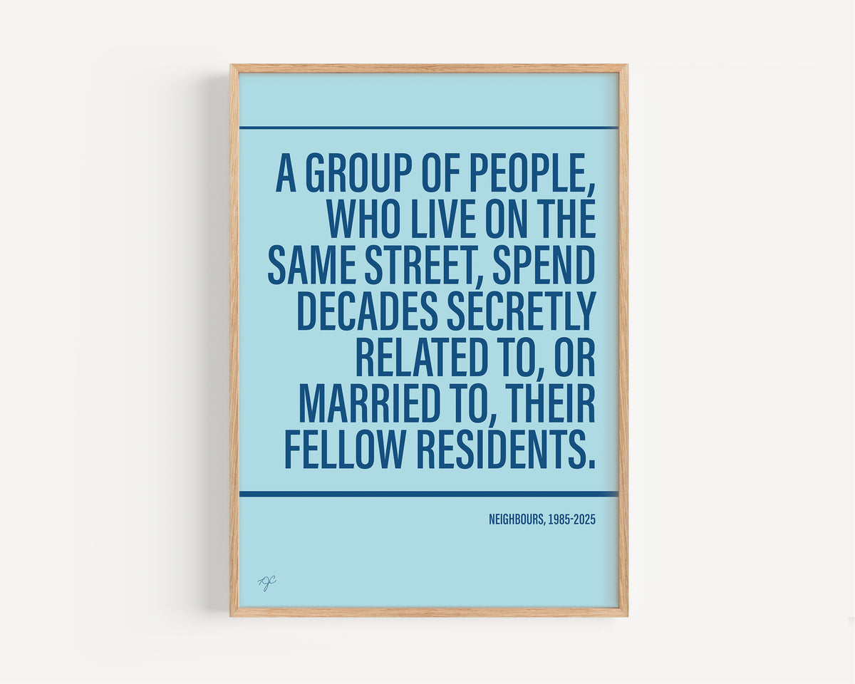 Neighbours Alternative TV and Film Print | UK Wall Art