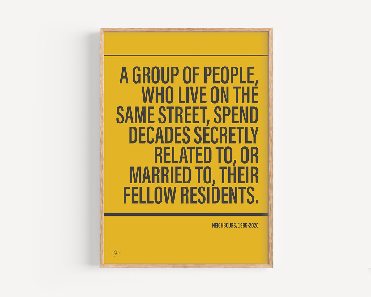 Neighbours Alternative TV and Film Print | UK Wall Art