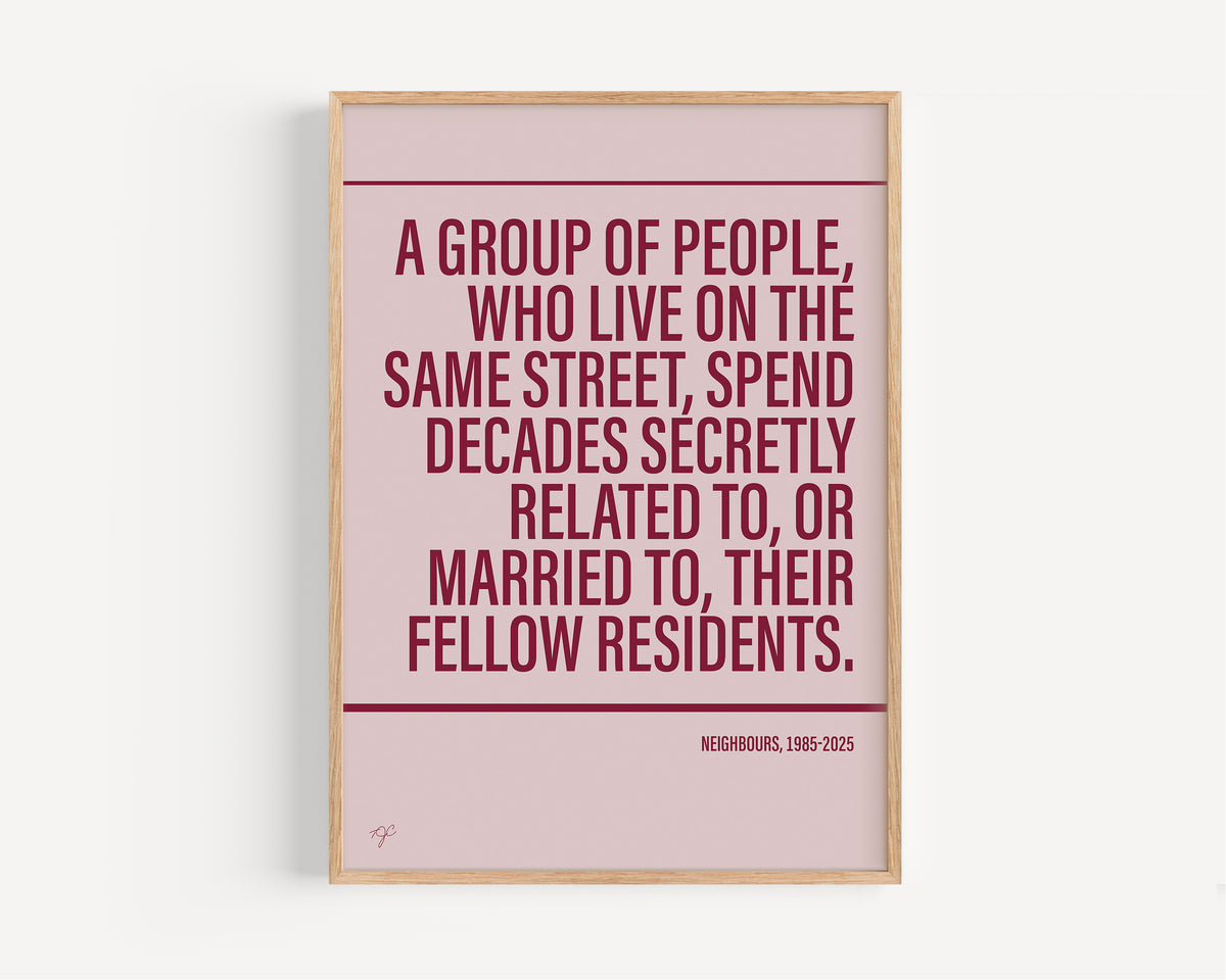 Neighbours Alternative TV and Film Print | UK Wall Art