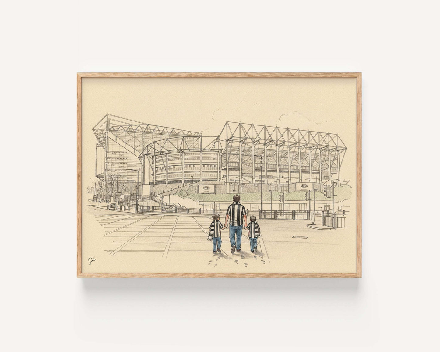 "Howay the Lads" - Newcastle United Football Club print