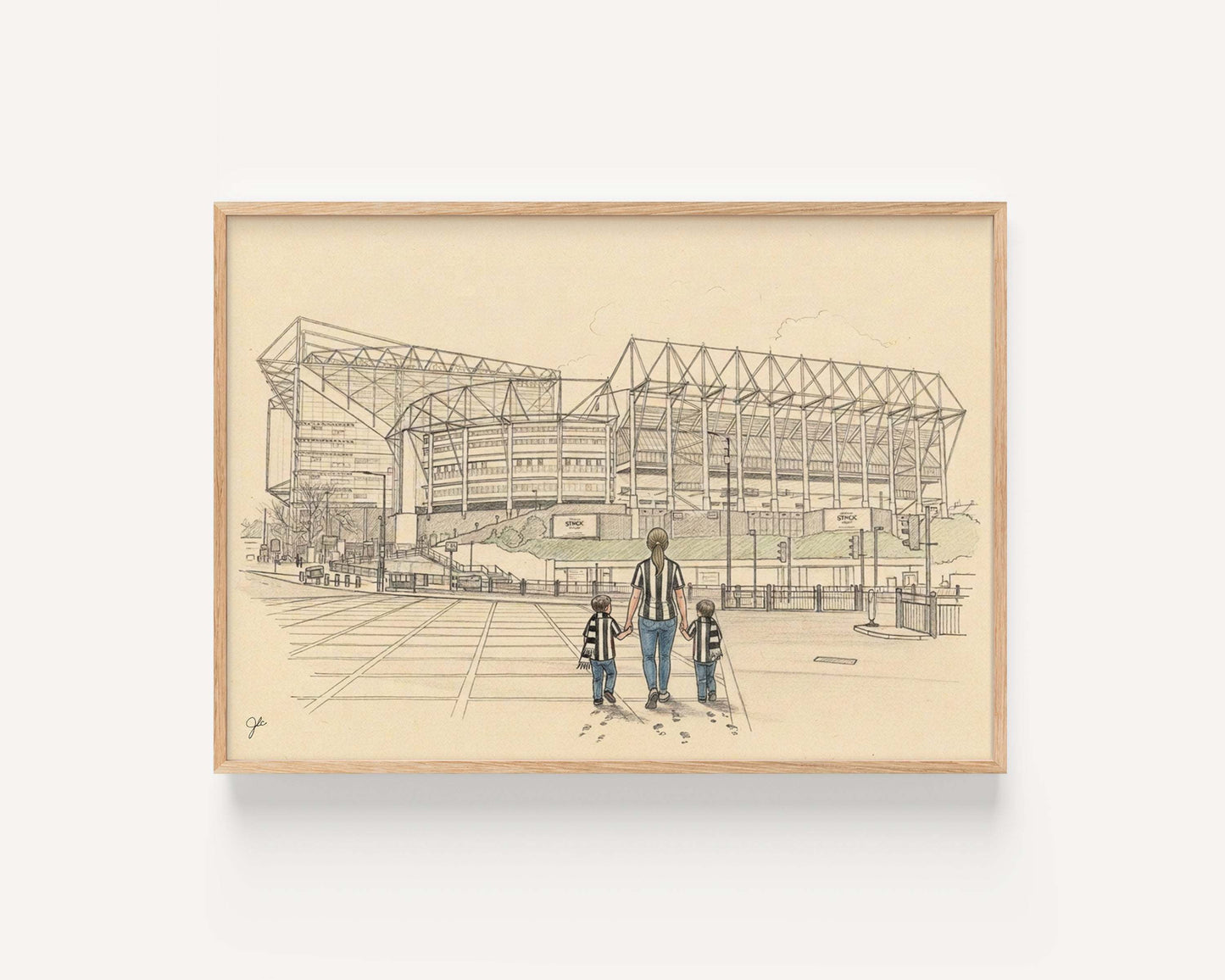 "Howay the Lads" - Newcastle United Football Club print