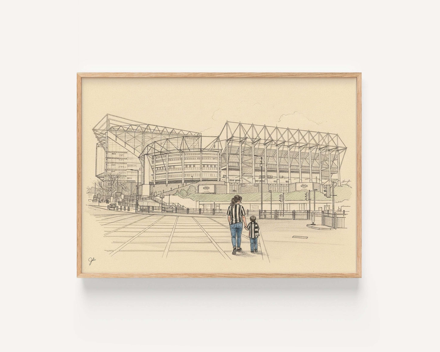 "Howay the Lads" - Newcastle United Football Club print
