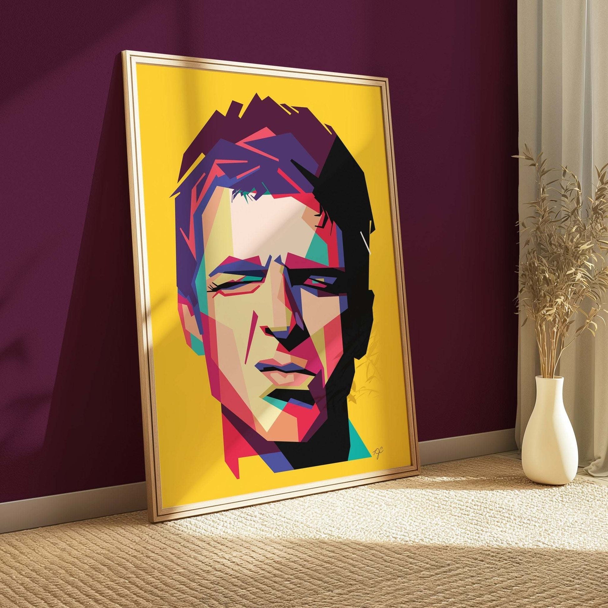 Noel Gallagher print - Striped Circle