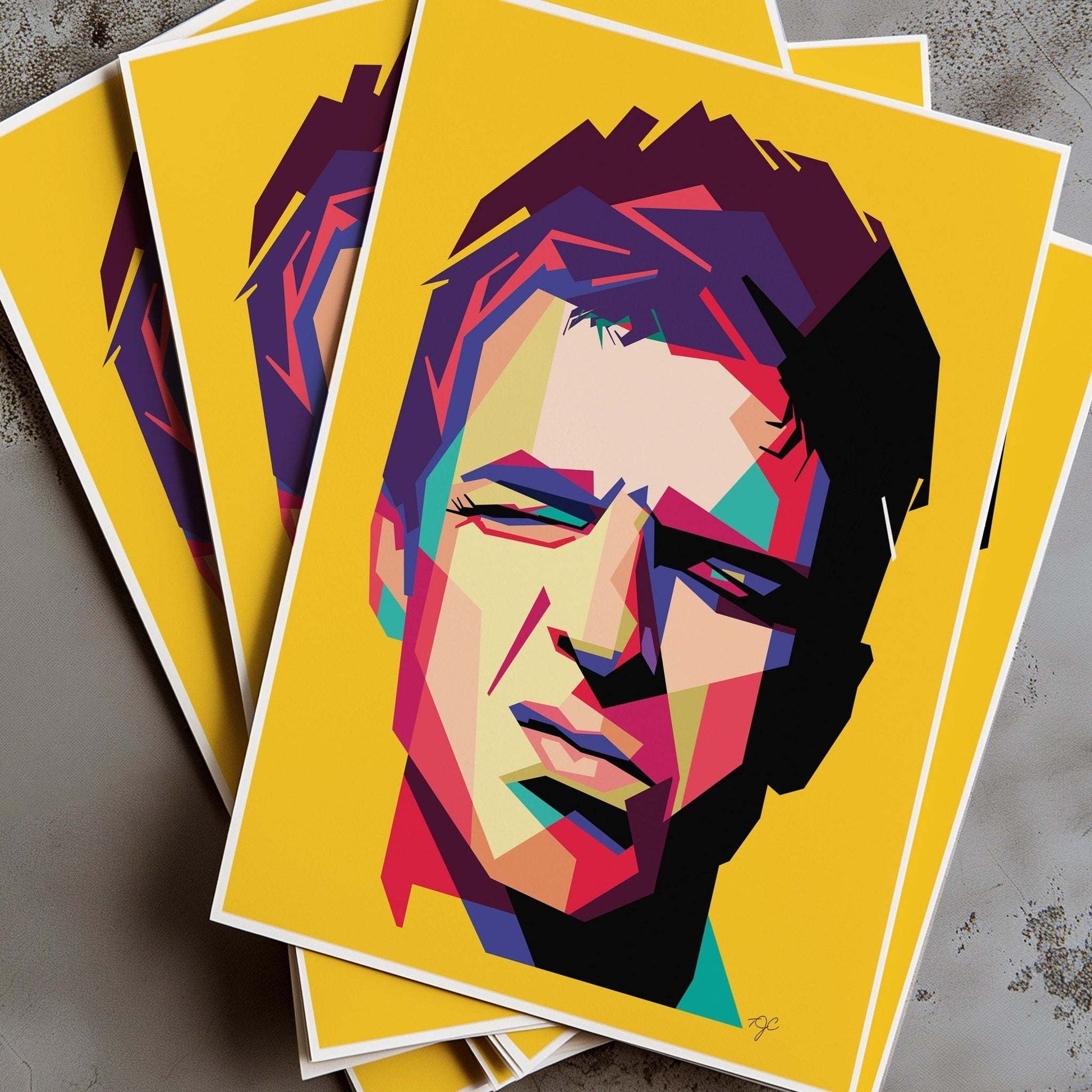 Noel Gallagher print - Striped Circle