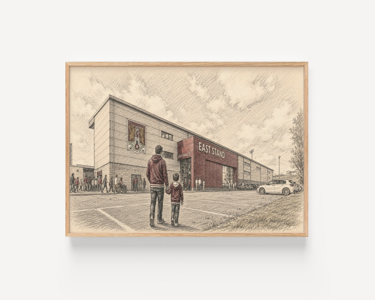 "Cobblers Pride" Northampton Town FC Football Wall Art Print | UK