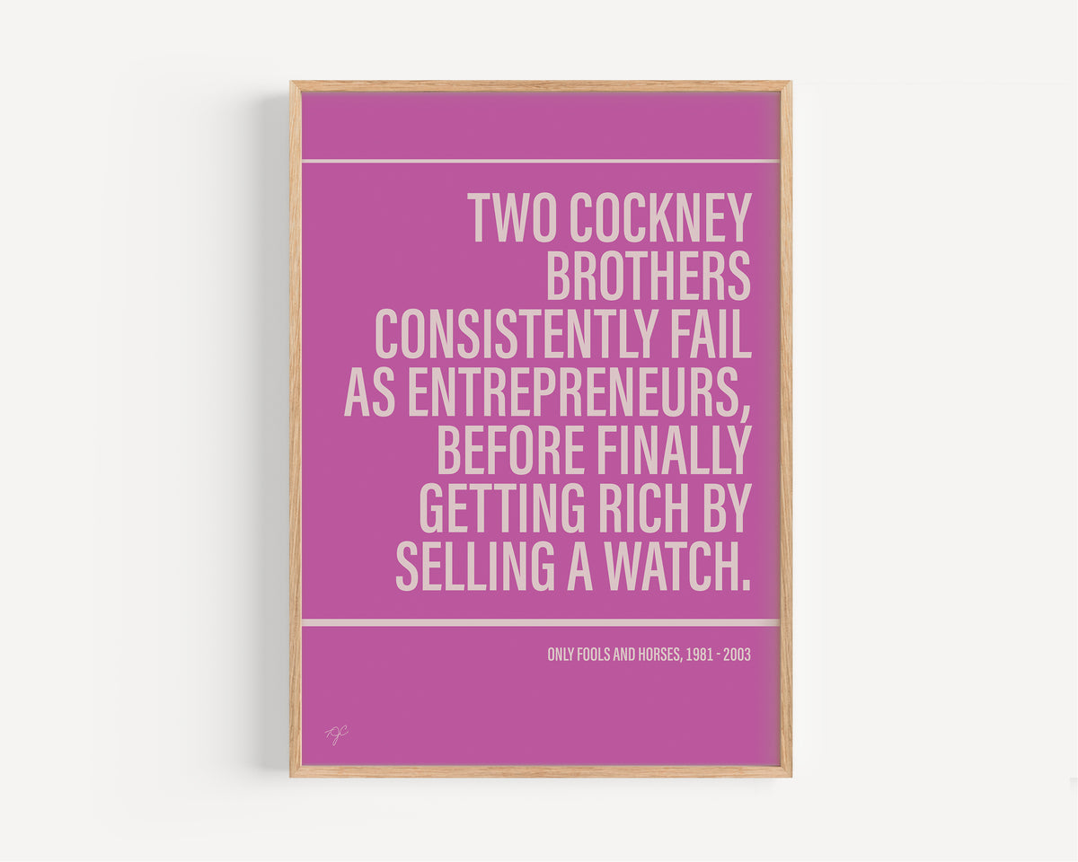 Only Fools and Horses Alternative TV and Film Print | UK Wall Art