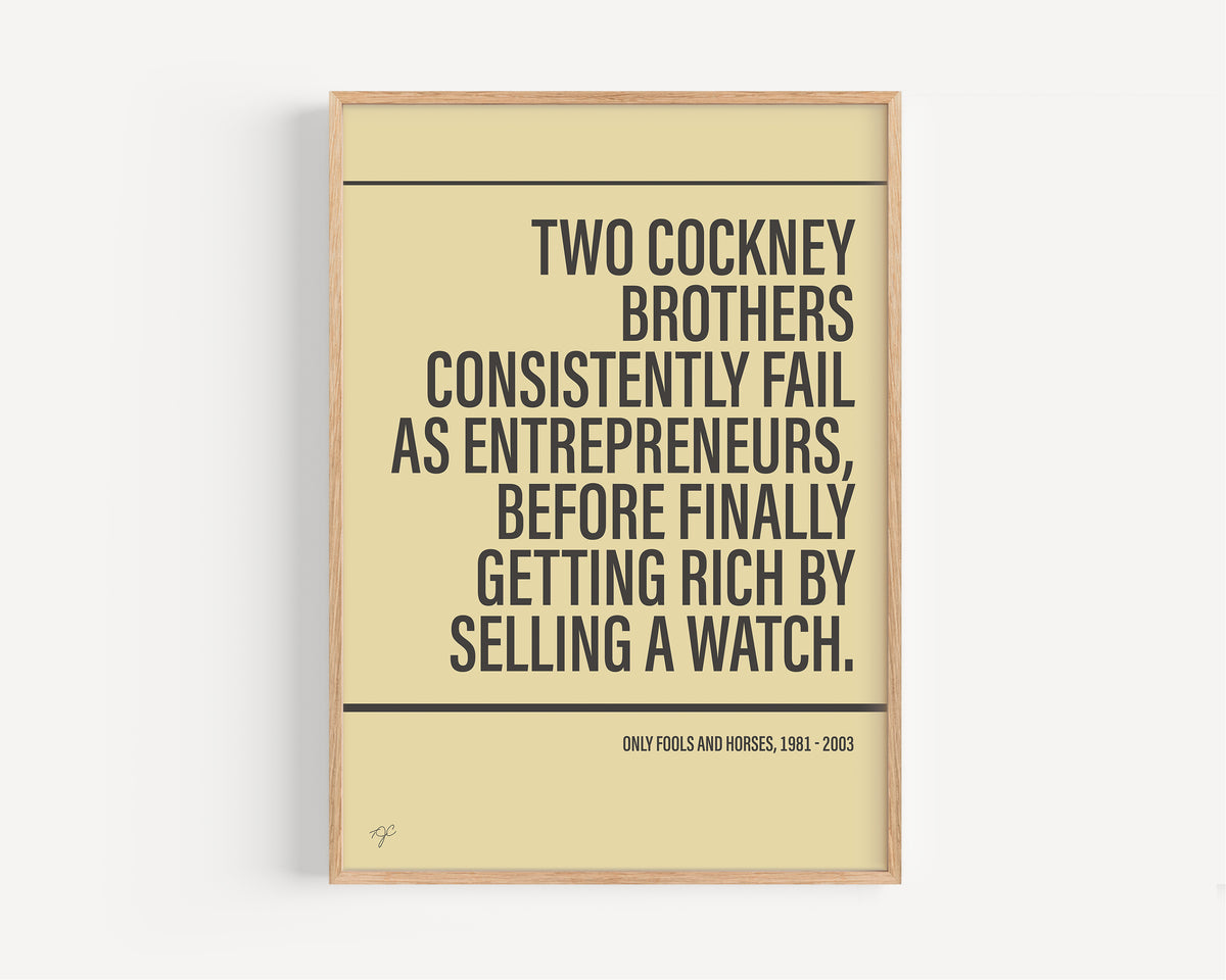Only Fools and Horses Alternative TV and Film Print | UK Wall Art