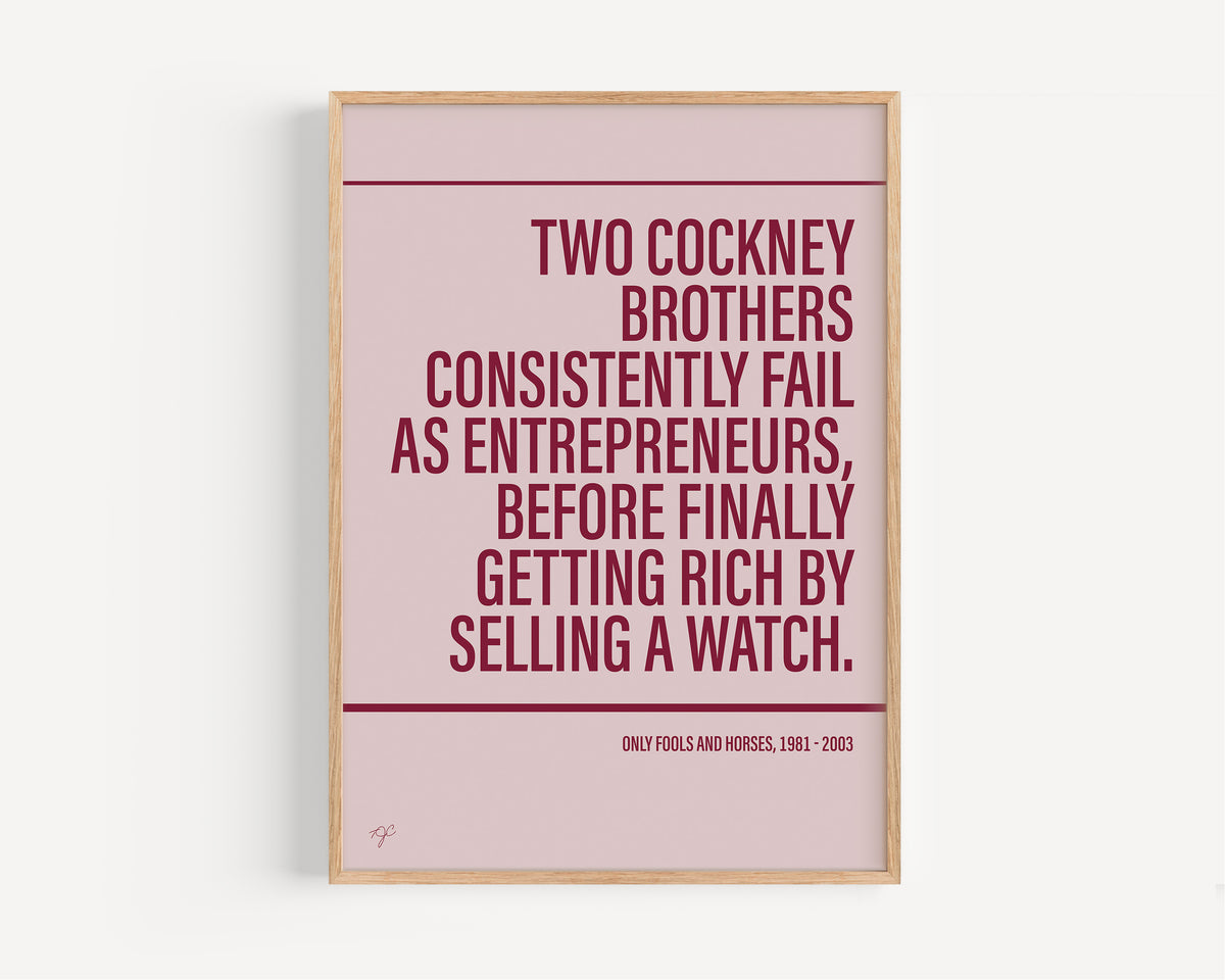 Only Fools and Horses Alternative TV and Film Print | UK Wall Art