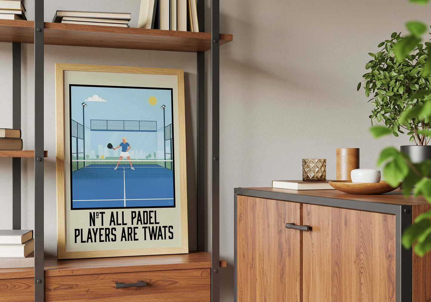 Not all Padel Players are Twats - Wall Art Print