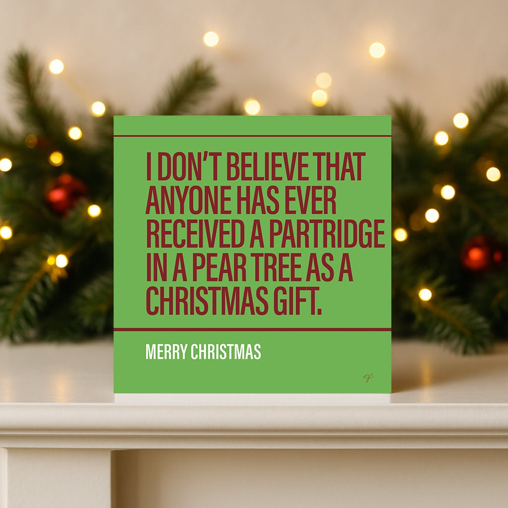 "Partridge in a Pear Tree" - Greeting Card