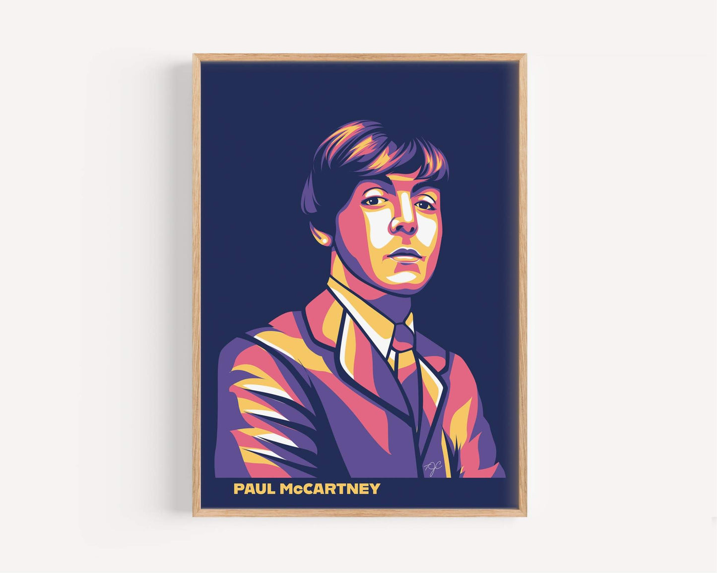 Paul McCartney print produced on a high quality luxury fine art paper.