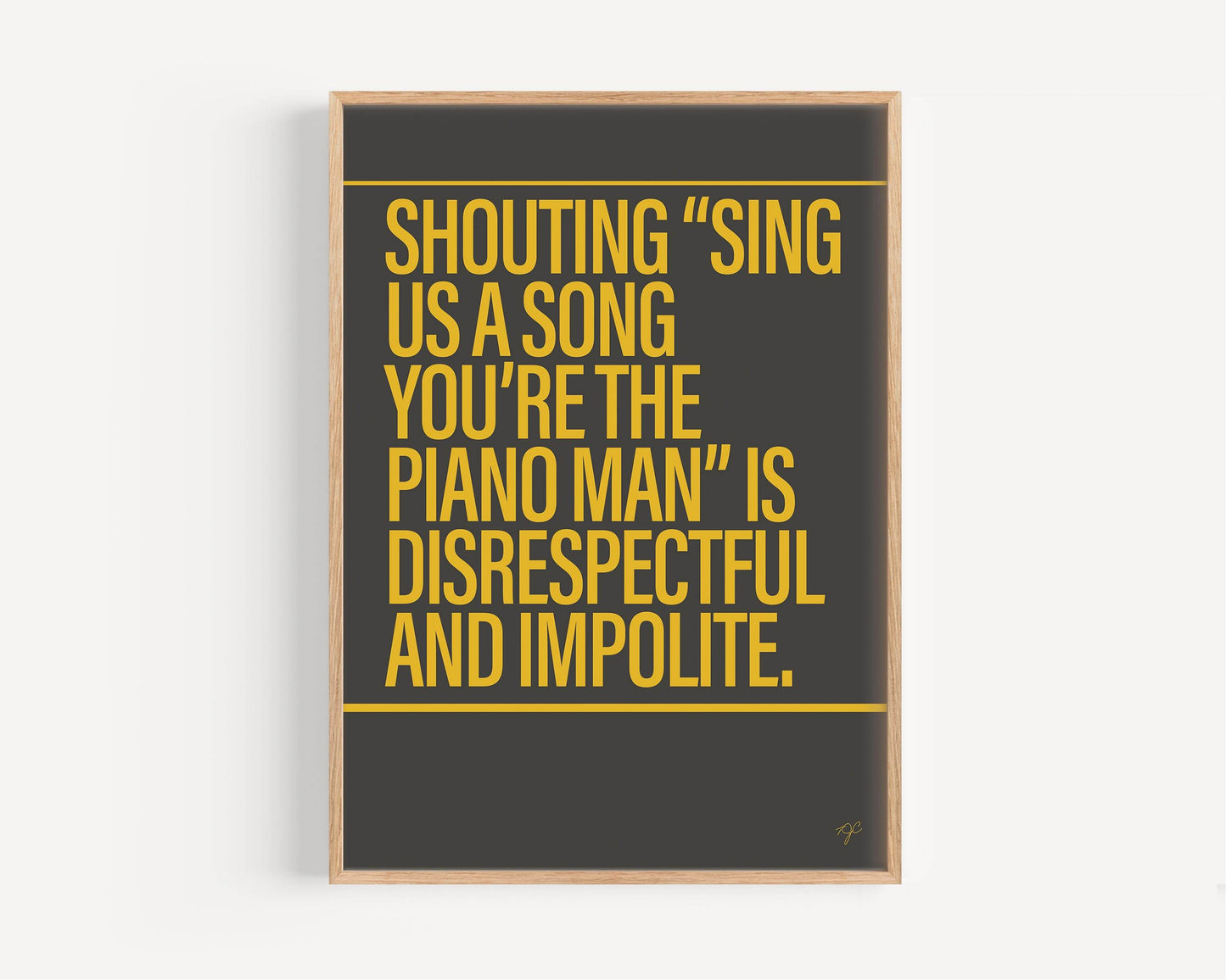 Piano Man print