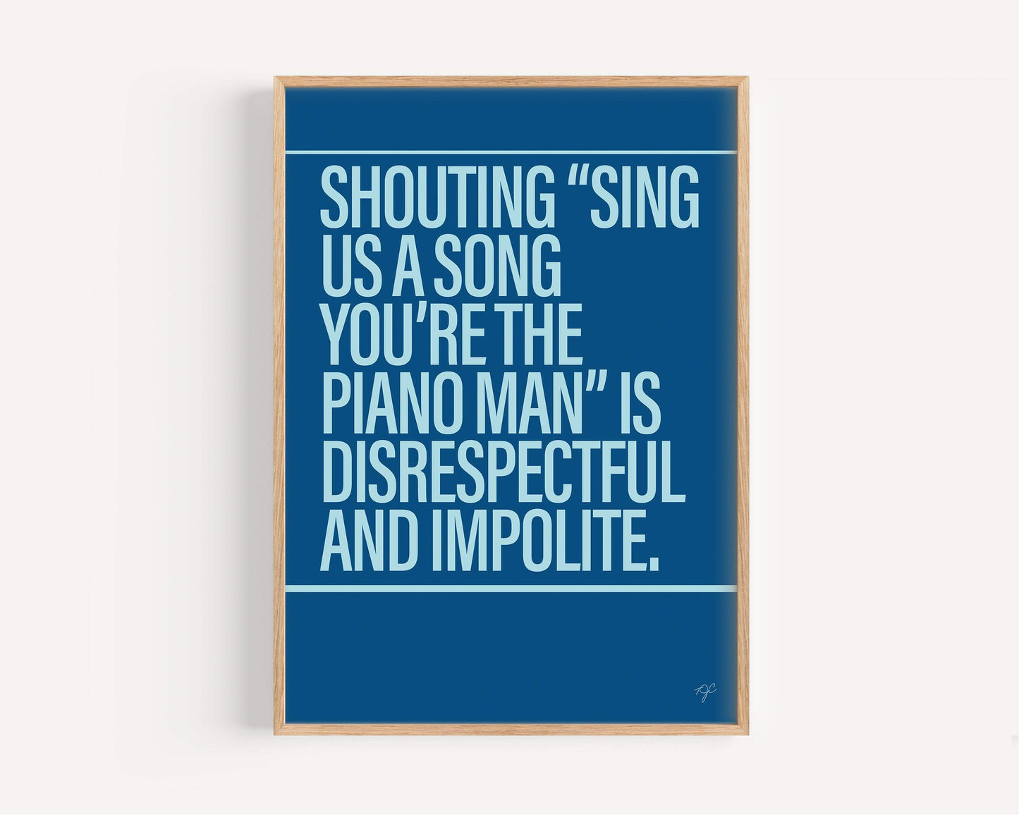 Piano Man print