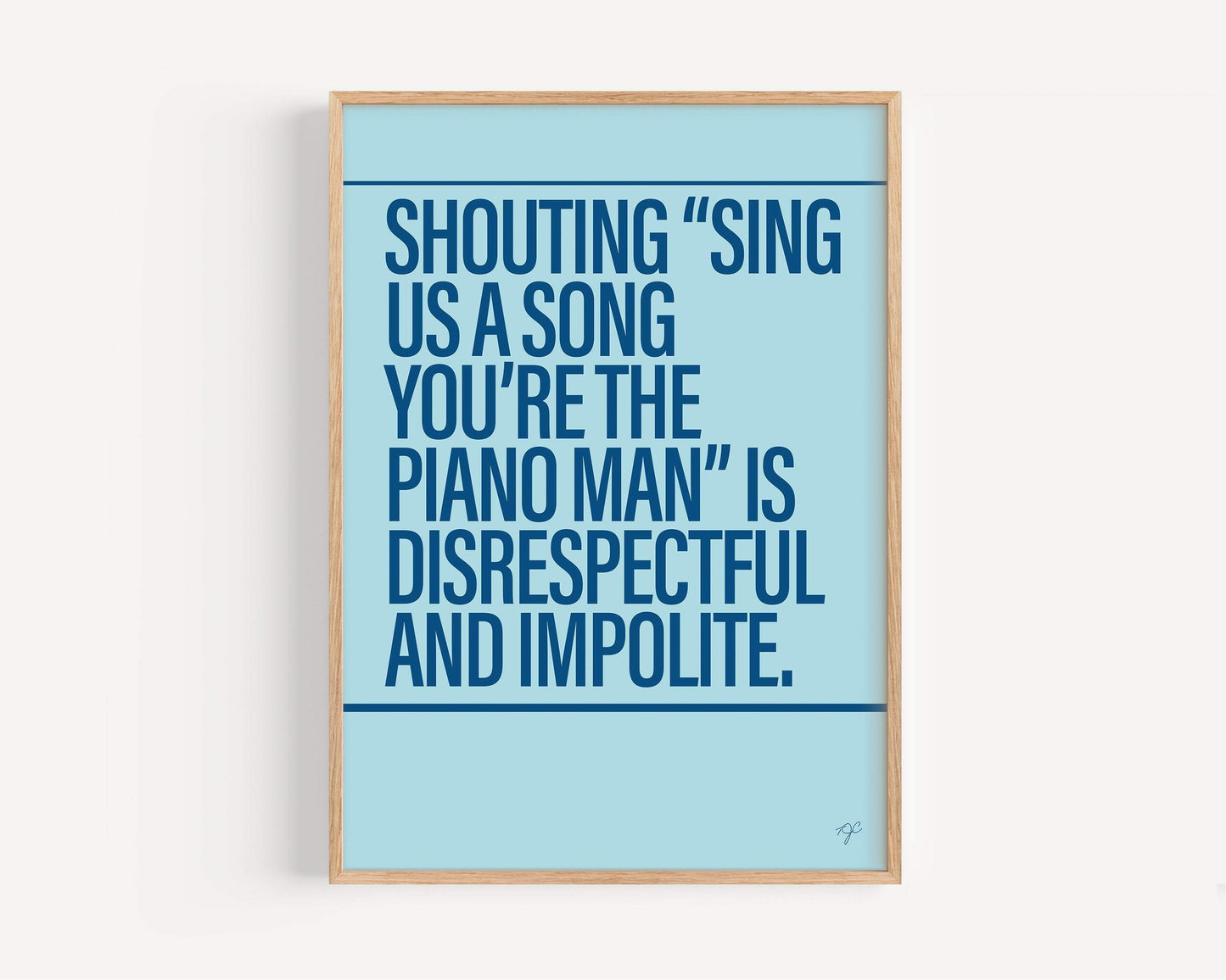 Piano Man print