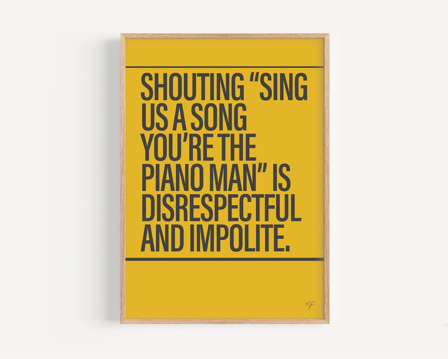 Piano Man print