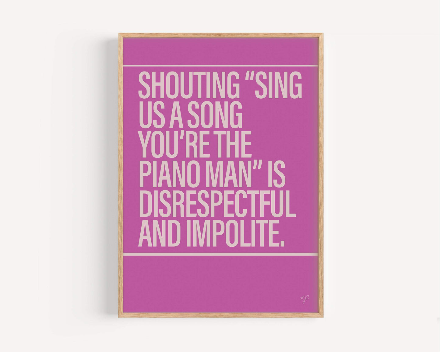 Piano Man print