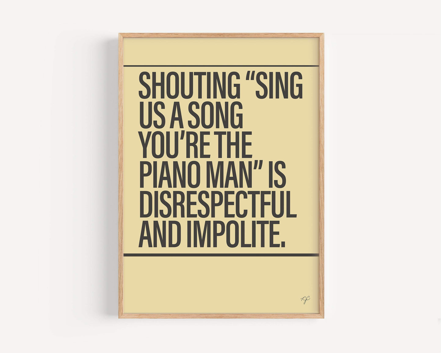 Piano Man print