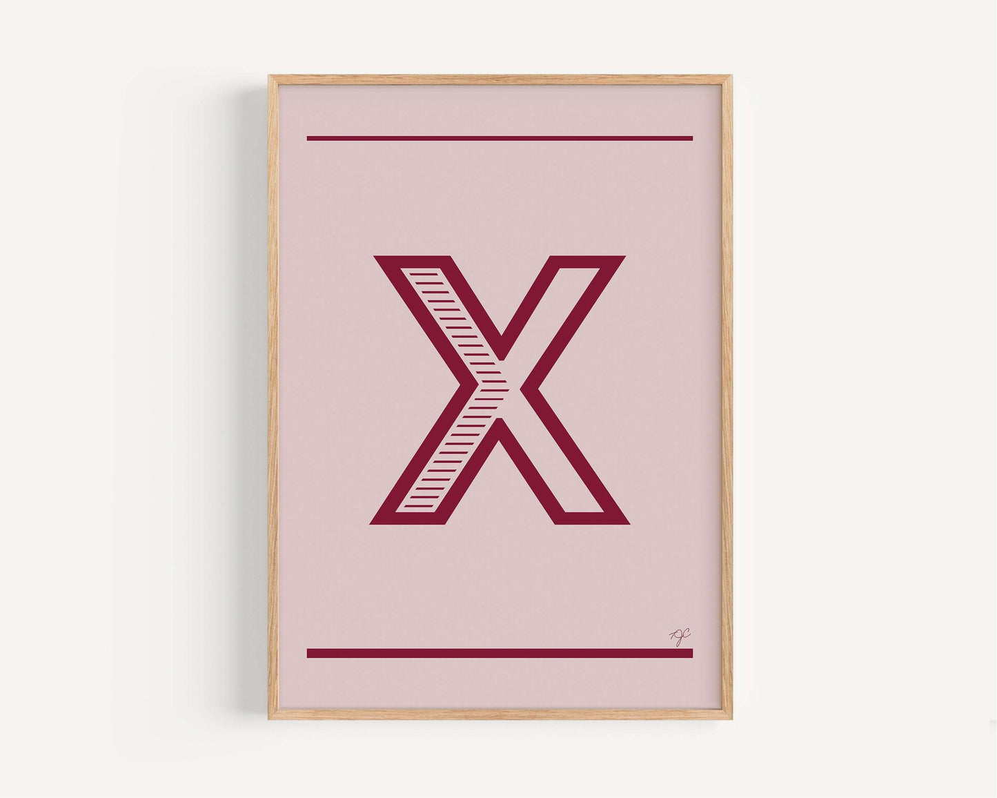 "X" – The Alphabet Print Collection