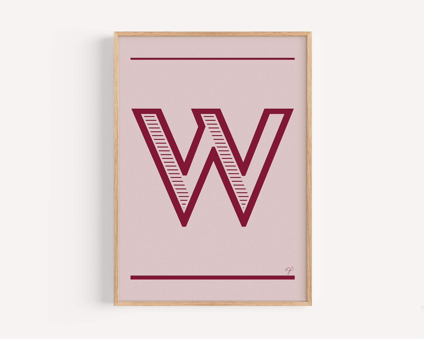 "W" – The Alphabet Print Collection