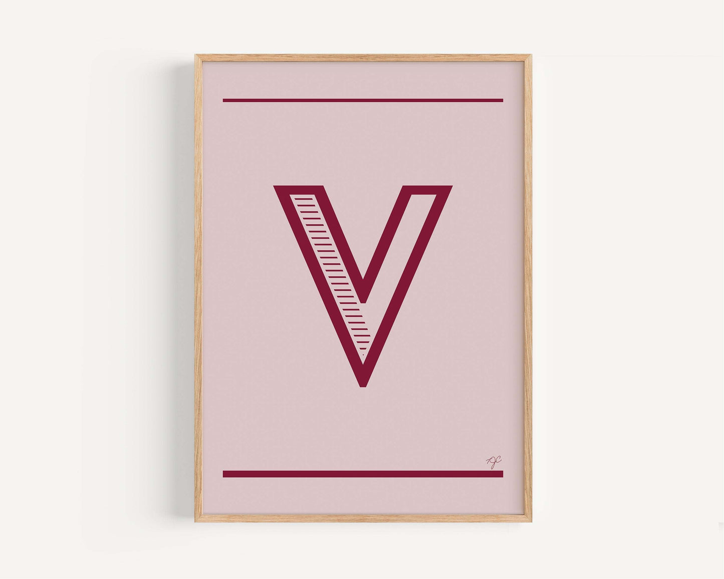 "V" – The Alphabet Print Collection